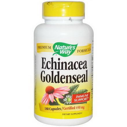 Nature's Way, Echinacea Goldenseal, 450mg, 180 Capsules