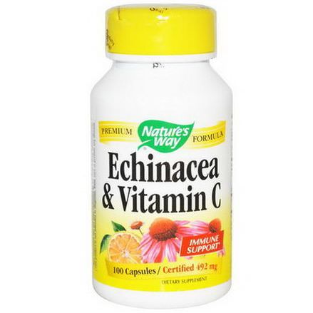 Nature's Way, Echinacea&Vitamin C, 492mg, 100 Capsules