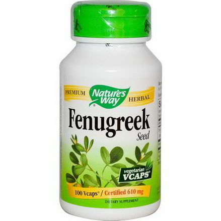 Nature's Way, Fenugreek Seed, 610mg, 100 Vcaps