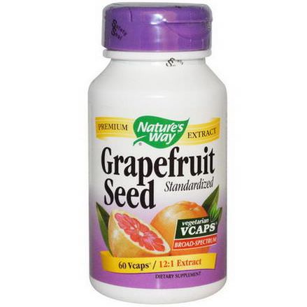 Nature's Way, Grapefruit Seed, Standardized, 60 Vcaps
