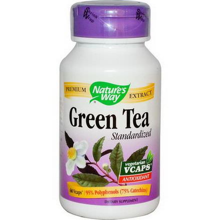 Nature's Way, Green Tea, Standardized, 60 Vcaps