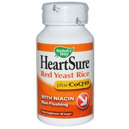 Nature's Way, HeartSure, Red Yeast Rice, Plus CoQ10, 60 Vcaps