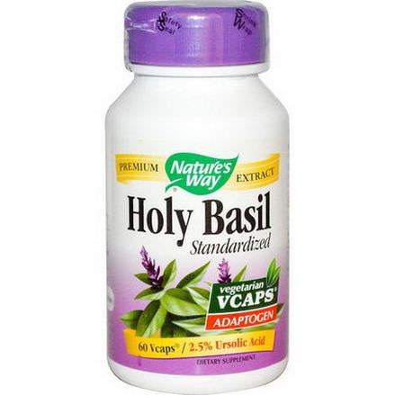 Nature's Way, Holy Basil, Standardized, 60 Vcaps