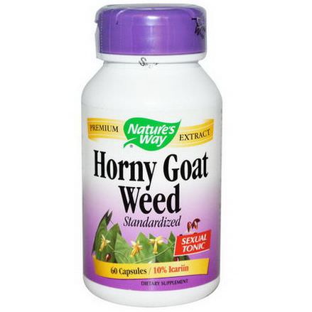 Nature's Way, Horny Goat Weed, Standardized, 60 Capsules
