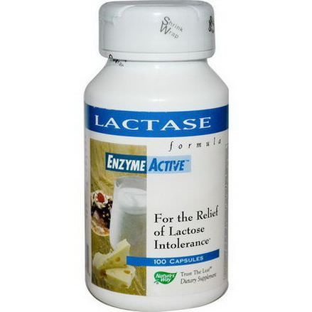 Nature's Way, Lactase Formula EnzymeActive, 100 Capsules