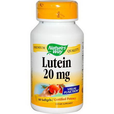 Nature's Way, Lutein, 20mg, 60 Softgels