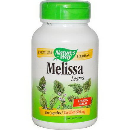 Nature's Way, Melissa Leaves, 500mg, 100 Capsules