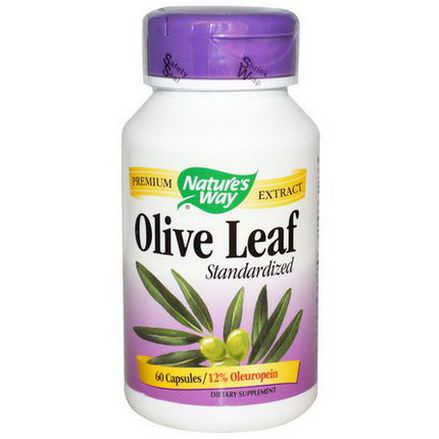 Nature's Way, Olive Leaf, Standardized, 60 Capsules