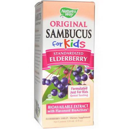 Nature's Way, Original Sambucus for Kids, Standardized Elderberry 120ml