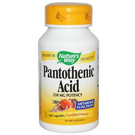 Nature's Way, Pantothenic Acid, 100 Capsules