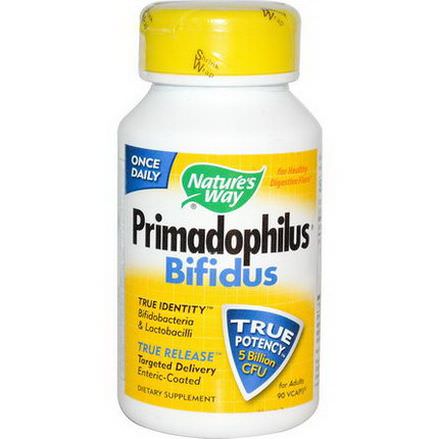 Nature's Way, Primadophilus, Bifidus, For Adults, 90 Vcaps