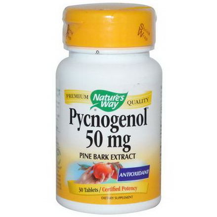 Nature's Way, Pycnogenol, Pine Bark Extract, 50mg, 30 Tablets