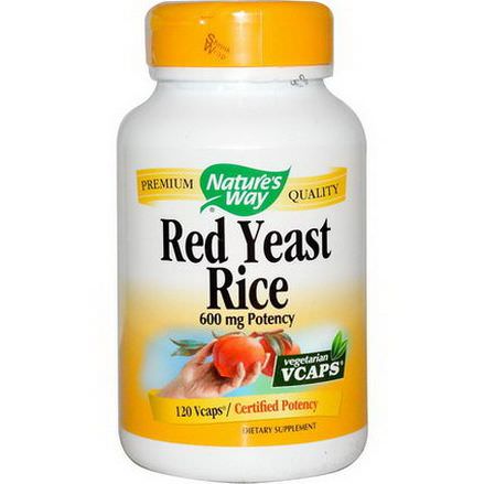 Nature's Way, Red Yeast Rice, 600mg, 120 Vcaps