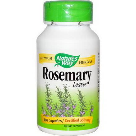 Nature's Way, Rosemary, Leaves, 350mg, 100 Capsules