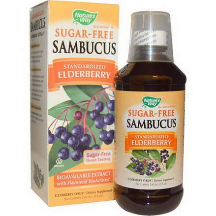 Nature's Way, Sambucus, Standardized Elderberry, Sugar-Free 240ml