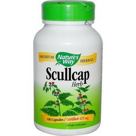 Nature's Way, Scullcap Herb, 425mg, 100 Capsules