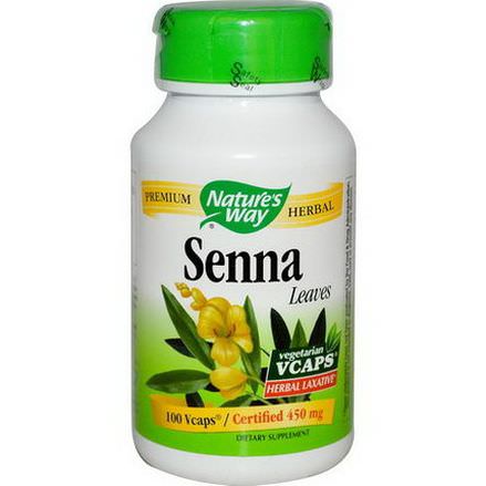 Nature's Way, Senna Leaves, 450mg, 100 Vcaps