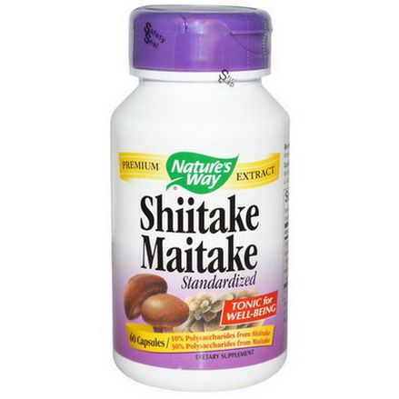 Nature's Way, Shiitake Maitake, Standardized, 60 Capsules