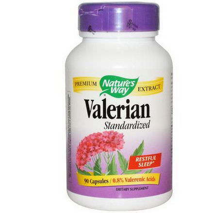 Nature's Way, Valerian, Standardized, 90 Capsules