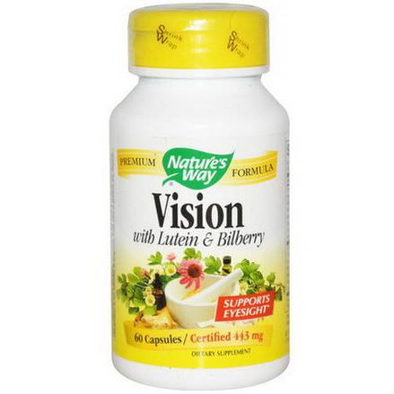 Nature's Way, Vision, With Lutein&Bilberry, 443mg, 60 Capsules