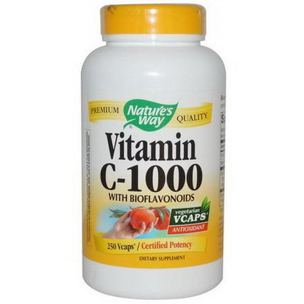 Nature's Way, Vitamin C-1000, With Bioflavonoids, 250 Vcaps