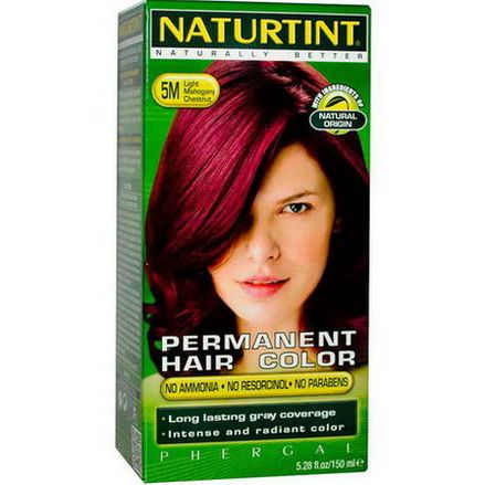 Naturtint, Permanent Hair Color, 5M Light Mahogany Chestnut 150ml