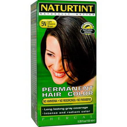 Naturtint, Permanent Hair Color, 5N Light Chestnut Brown 150ml