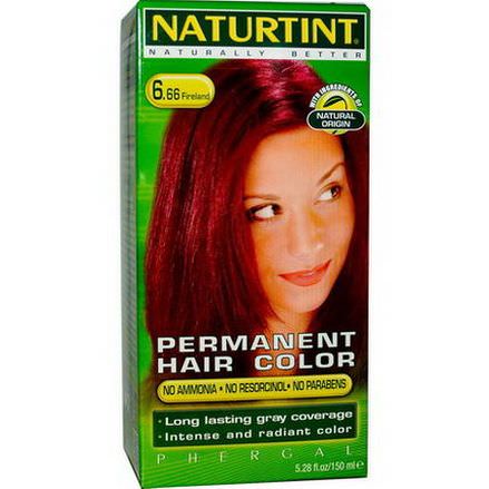 Naturtint, Permanent Hair Color, 6.66 Fireland 150ml