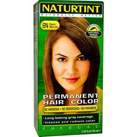 Naturtint, Permanent Hair Color, 6N Dark Blonde 150ml