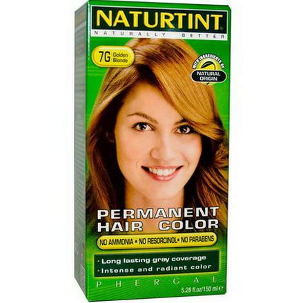 Naturtint, Permanent Hair Color, 7G Golden Blonde 150ml