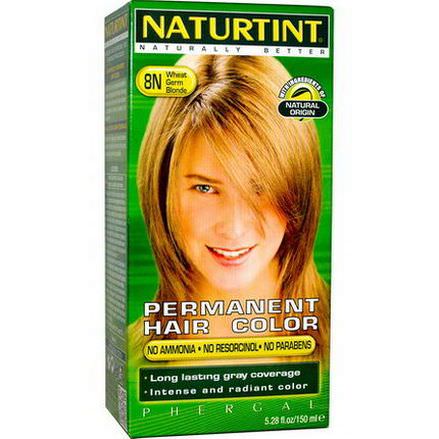 Naturtint, Permanent Hair Color, 8N Wheat Germ Blonde 150ml