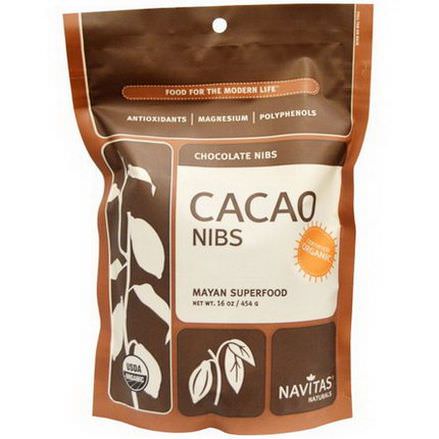 Navitas Naturals, Organic, Cacao Nibs 454g