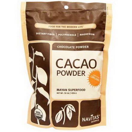 Navitas Naturals, Organic Cacao Powder, Chocolate Powder 454g