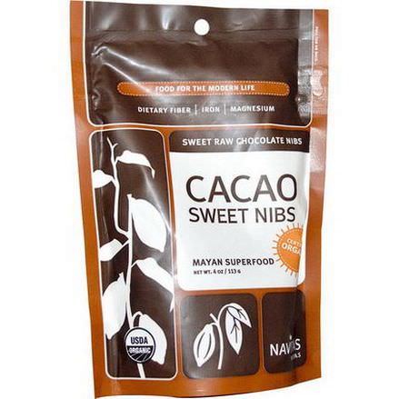 Navitas Naturals, Organic, Cacao Sweet Nibs 113g