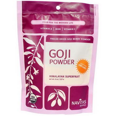 Navitas Naturals, Organic, Freeze-Dried Goji Berry Powder 227g