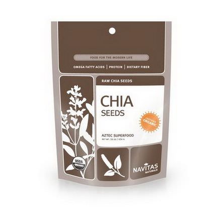 Navitas Naturals, Organic, Raw Chia Seeds 454g