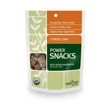 Navitas Naturals, Power Snacks, Citrus Chia 227g