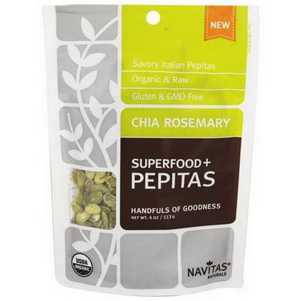 Navitas Naturals, Superfoods+ Pepitas, Chia Rosemary 113g