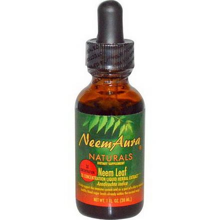 Neemaura Naturals Inc, Neem Leaf, 3X Concentration, Extract 30ml