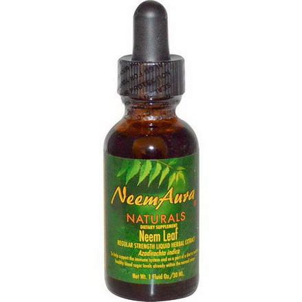 Neemaura Naturals Inc, Neem Leaf, Regular Strength Liquid Herbal Extract 30ml
