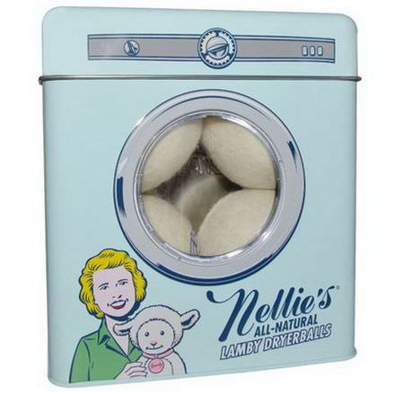 Nellie's All-Natural, Lamby Dryerballs, 4 Pack