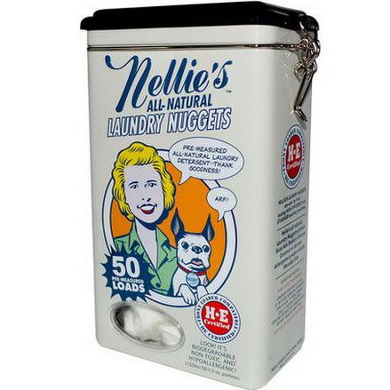 Nellie's All-Natural, Laundry Nuggets, 50 Loads, 1/2 oz Each