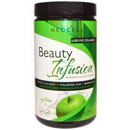 Neocell, Beauty Infusion, Refreshing Collagen Drink Mix, Appletini 330g