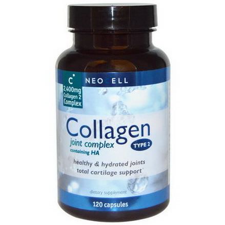 Neocell, Collagen Joint Complex Containing HA, Type 2, 120 Capsules