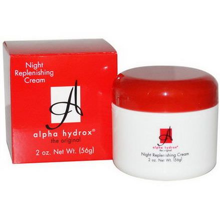 Neoteric Cosmetics Inc, Alpha Hydrox, Night Replenishing Cream 56g