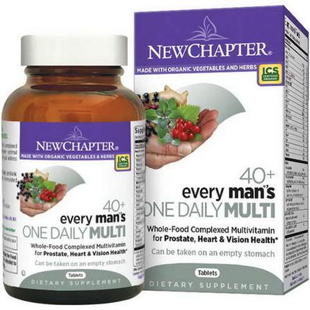 New Chapter, 40+ Every Man's One Daily Multi, 72 Tablets