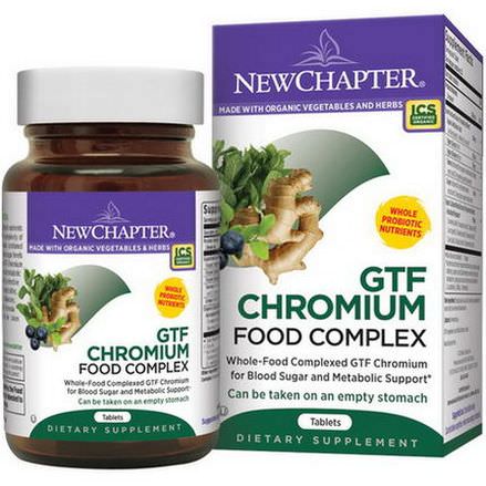 New Chapter, GTF Chromium Food Complex, 60 Tablets
