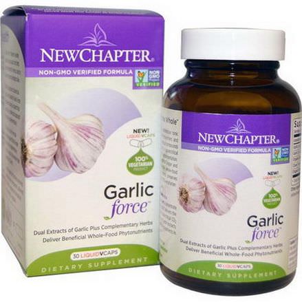 New Chapter, Garlic Force, 30 Liquid VCaps