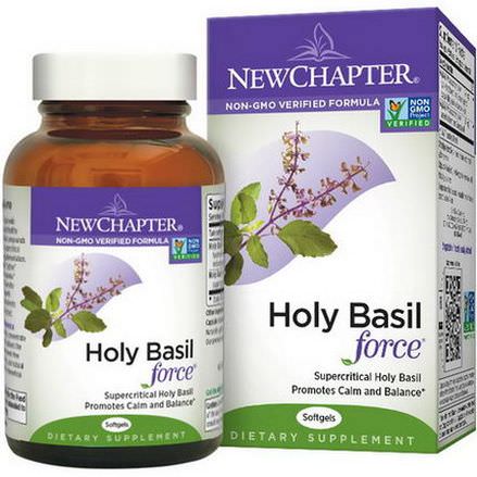 New Chapter, Holy Basil Force, 120 Softgels