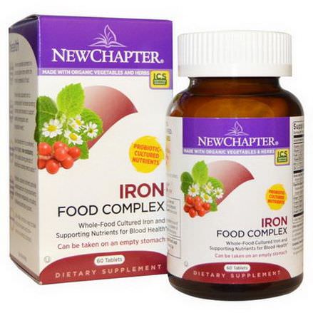 New Chapter, Iron, Food Complex, 60 Tablets